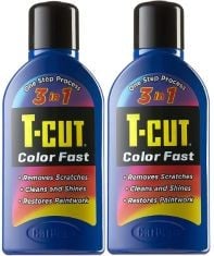 QTY OF ITEMS TO INCLUDE 28 X T-CUT DARK BLUE SCRATCH REMOVER COLOR FAST PAINTWORK RESTORER CAR POLISH - 500ML (ASSORTED COLOURS), 2 X T CUT COLOUR FAST 500ML - BLACK.