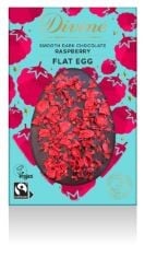 QTY OF ITEMS TO INCLUDE X40 ASSORTED DIVINE FLAT EGGS TO INCLUDE DIVINE 70% DARK CHOCOLATE WITH RASPBERRY FLAT EGG 100G BB: 30/11/24, DIVINE 38% MILK CHOCOLATE SALTED CARAMEL FLAT EASTER EGG 100G.