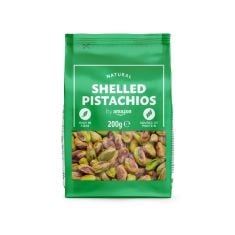 50 X BY SHELLED PISTACHIOS, 200 G BB:29/11/24.