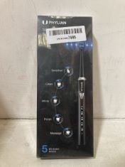 X10 ASSORTED PHYLIAN SONIC ELECTRIC TOOTHBRUSHES.