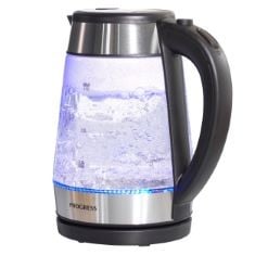 X6 ASSORTED ITEMS TO INCLUDE PROGRESS EK5553P ILLUMI GLASS KETTLE – ELECTRIC KETTLE WITH 1.7 L CAPACITY, BPA-FREE, BOIL-DRY SENSOR, AUTO-SHUT OFF, ANTI LIMESCALE FILTER, 360° SWIVEL BASE, OTTER CONTR