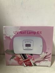 X7 ASSORTED ITEMS TO INCLUDE UV NAIL LAMP KIT.