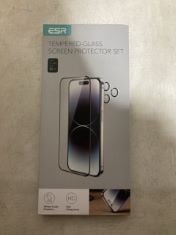 50 X ESR TEMPERED GLASS SCREEN PROTECTOR SET.