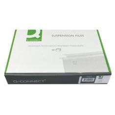 15 X Q-CONNECT A4 TABBED SUSPENSION FILES (PACK OF 50), GREEN.