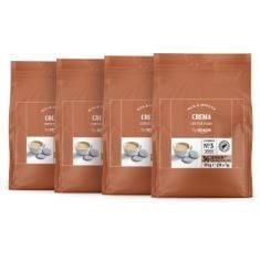 10 X BY COFFEE PADS CREMA 100% ARABICA, SUITABLE FOR SENSEO COFFEE MACHINES, 4 X 36 PADS BB: 30/11/24.