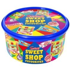 QTY OF ITEMS TO INCLUDE X11 ASSORTED CONFECTIONARY ITEMS TO INCLUDE SWIZZELS SWEET SHOP FAVOURITES TUB 650G, WHITE, JOE & SEPH'S VEGAN SALTED CARAMEL POPCORN (1X80G), GOURMET POPCORN, AIR-POPPED POPC