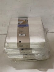 4 X ASSORTED JOHN LEWIS BEDDING TO INCLUDE TEXTURED & DECORATIVE COTTON DUVET COVER SET SMALL DOUBLE WHITE