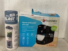 BOSCH TASSIMO SUNY COFFEE MACHINE TO INCLUDE NINJA BLAST PORTABLE BLENDER