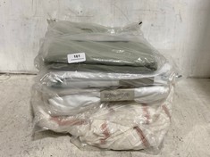 4 X ASSORTED JOHN LEWIS SOFT FURNISHINGS TO INCLUDE LINEN BLEND TABLECLOTH 140X180CM SAGE