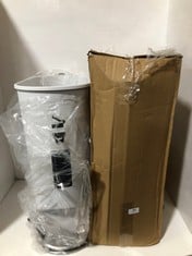 2 X SIMPLEHUMAN BINS 40L 1 X WHITE, 1 X GREY