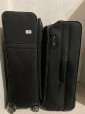 SAMSONITE TRAVEL CASE BLACK FABRIC MEDIUM/LARGE SPINNER TO INCLUDE JOHN LEWIS TRAVEL CASE BLACK FABRIC 2-WHEELER MEDIUM/LARGE