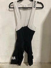 RAPHA CORE BIB SHORTS BLACK/WHITE SIZE M RRP- £110