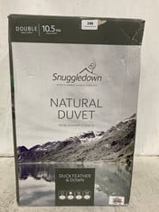 SNUGGLEDOWN NATURAL DUVET DUCK FEATHER & DOWN DOUBLE 10.5TOG