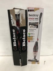 BELDRAY STICK VAC TWO IN ONE TO INCLUDE BELACO VACUUM CLEANER VS-121BEL