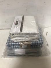 4 X ASSORTED JOHN LEWIS BEDDING TO INCLUDE NATURAL COTTON QUILTED PILLOW PROTECTOR