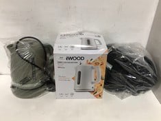 3 X ASSORTED KETTLES TO INCLUDE KENWOOD ABBEY LUX COLLECTION 1.7L KETTLE