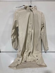 ILSE JACOBSEN RAIN COAT IN CREAM SIZE 14: RRP £157