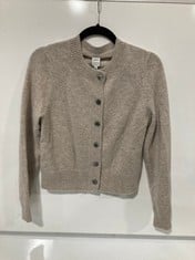 JOHN LEWIS CASHMERE CARDIGAN IN LIGHT BROWN SIZE 8: RRP £130