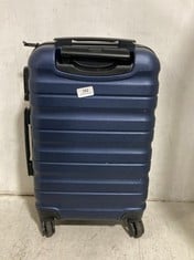 2 X JOHN LEWIS TRAVEL CASES HARDSHELLS SPINNERS 1 X BLACK MEDIUM/LARGE, 1 X NAVY BLUE SMALL