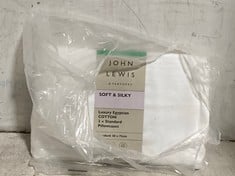 3 X ASSORTED JOHN LEWIS BEDDING TO INCLUDE CRISP & FRESH COTTON SUPER KING DUVET COVER WHITE