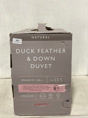 JOHN LEWIS NATURAL DUCK FEATHER & DOWN DUVET KINGSIZE 13.5TOG