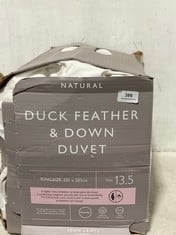 JOHN LEWIS NATURAL DUCK FEATHER & DOWN DUVET KINGSIZE 13.5TOG