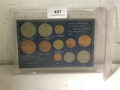 A BRITISH FINAL IMPERIAL AND FIRST DECIMAL COIN DISPLAY