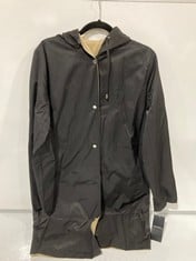 RALPH LAUREN REVERSIBLE RAIN COAT IN BLACK WITH CHAMPAGNE LINING SIZE M: RRP £299