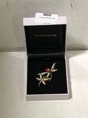 A JON RICHARD DOUBLE DRAGONFLY BROOCH