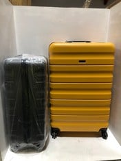 2 X TRAVEL CASES TO INCLUDE JOHN LEWIS MEDIUM/LARGE TRAVEL CASE IN YELLOW