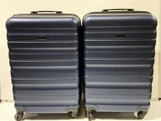 2X TRAVEL CASES TO INCLUDE JOHN LEWIS MEDUIM TRAVEL CASE IN NAVY BLUE