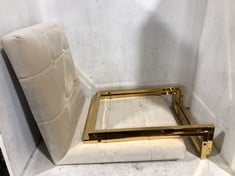 JH FALLON DINING CHAIRS IN CHAMPAGNE AND GOLD: RRP £210