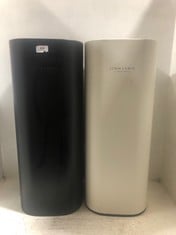 2 X JOHN LEWIS BRANDED STAINLESS STEEL BINS