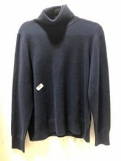 JOHN LEWIS ROLL NECK JUMPER IN NAVY BLUE SIZE 16