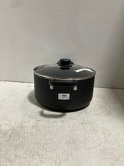 JOHN LEWIS THE PAN 24L STOCKPOT AND JOHN LEWIS STOCKPOT IN BLACK