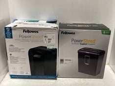 2 X FELLOWES PAPER SHREDDERS