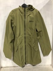 JACK WOLFSKIN RAIN COAT IN KHAKI GREEN SIZE 8/10