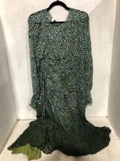 JOHN LEWIS PHOENIX CRINK ANIMAL PRINT DRESS SIZE 16: RRP £129