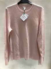 5 X ASSORTED ADULT CLOTHING ITEMS TO INCLUDE PINK CASHMERE CREW NECK SWEATER SIZE 12