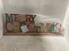 5 X ASSORTED ITEMS TO INCLUDE LIT MERRY CHRISTMAS SIGN