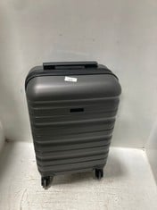 SMALL HARDSHELL GREY SUITCASE TO INCLUDE LARGE SUITCASE IN BLACK