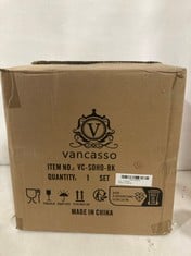 VANCASSO 16 PIECE BLACK DINNER SET VC-SOHO-BK