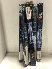 11 X ASSORTED WIPER BLADES TO INCLUDE BOSCH AEROTWIN WIPER BLADES AP 26 U