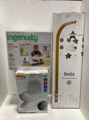 3 X ASSORTED ITEMS TO INCLUDE INGENUITY PEONY BABY BASE 2-IN-1