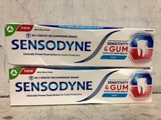 20 X SENSODYNE SENSETIVITY AND GUM 75ML TOOTHPASTE(EXPIRY DATE: 19/04/2026)