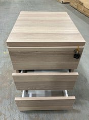 3 DRAWER LIGHT WOODEN EFFECT FILING CABINET