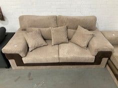 SAMSON 3 SEATER SOFA IN BEIGE / BROWN