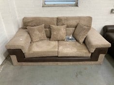 SAMSON 3 SEATER SOFA IN BEIGE / BROWN