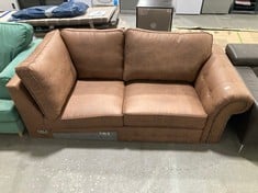 2 SEATER END SOFA PART IN BROWN (PART ONLY)