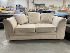 2 SEATER SOFA IN LIGHT CREAM FABRIC